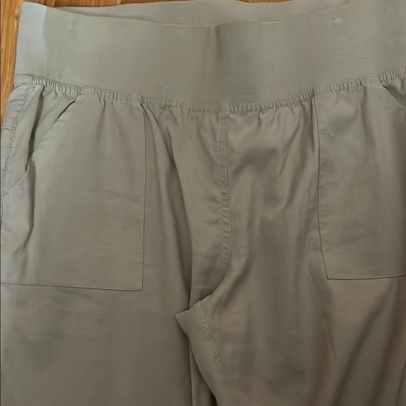 Prana Women's Wide Waist Band Khaki Wide Leg Size L - Picture 2 of 6